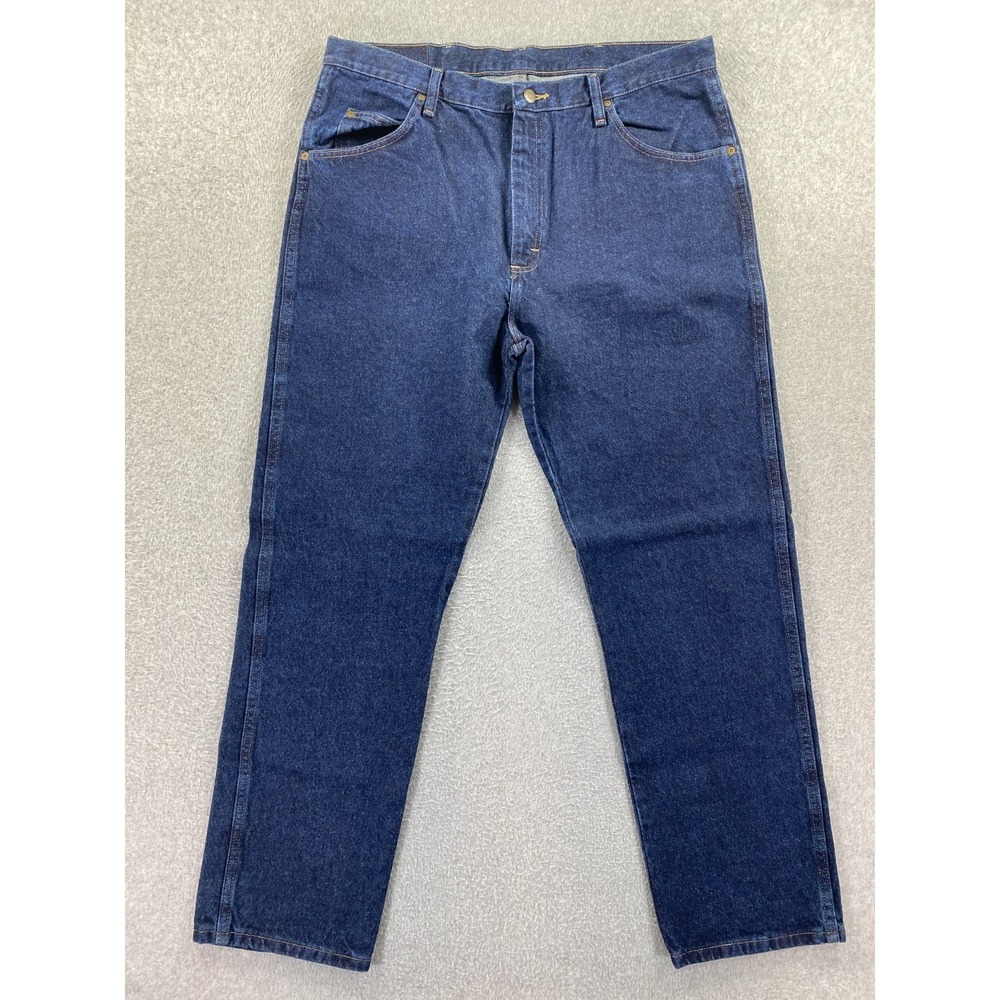 Wrangler Men's Jeans Size 38x32 Blue 5 Star Premium Denim Regular Fit Cotton NWT